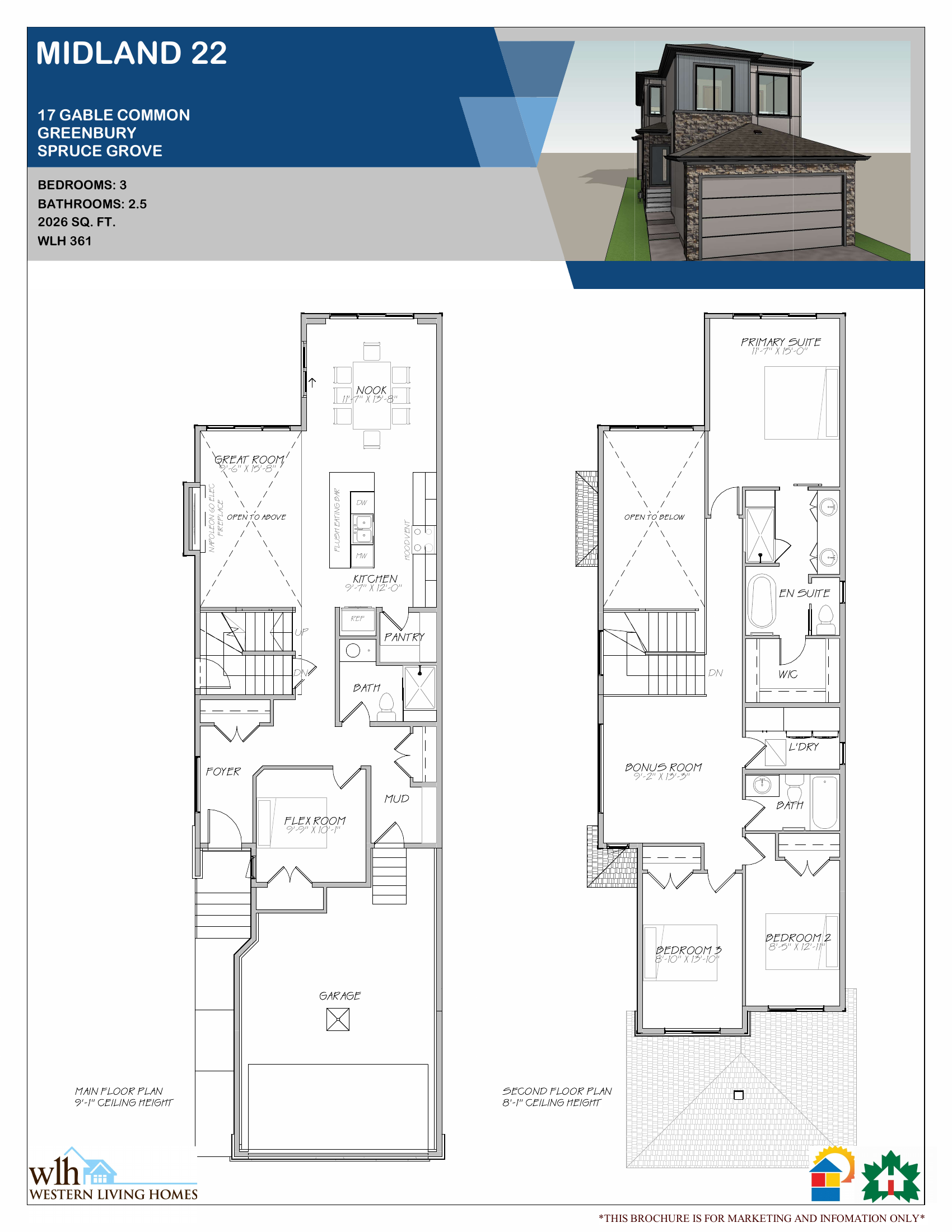 Midland 22 model at 17 GABLE COMMON